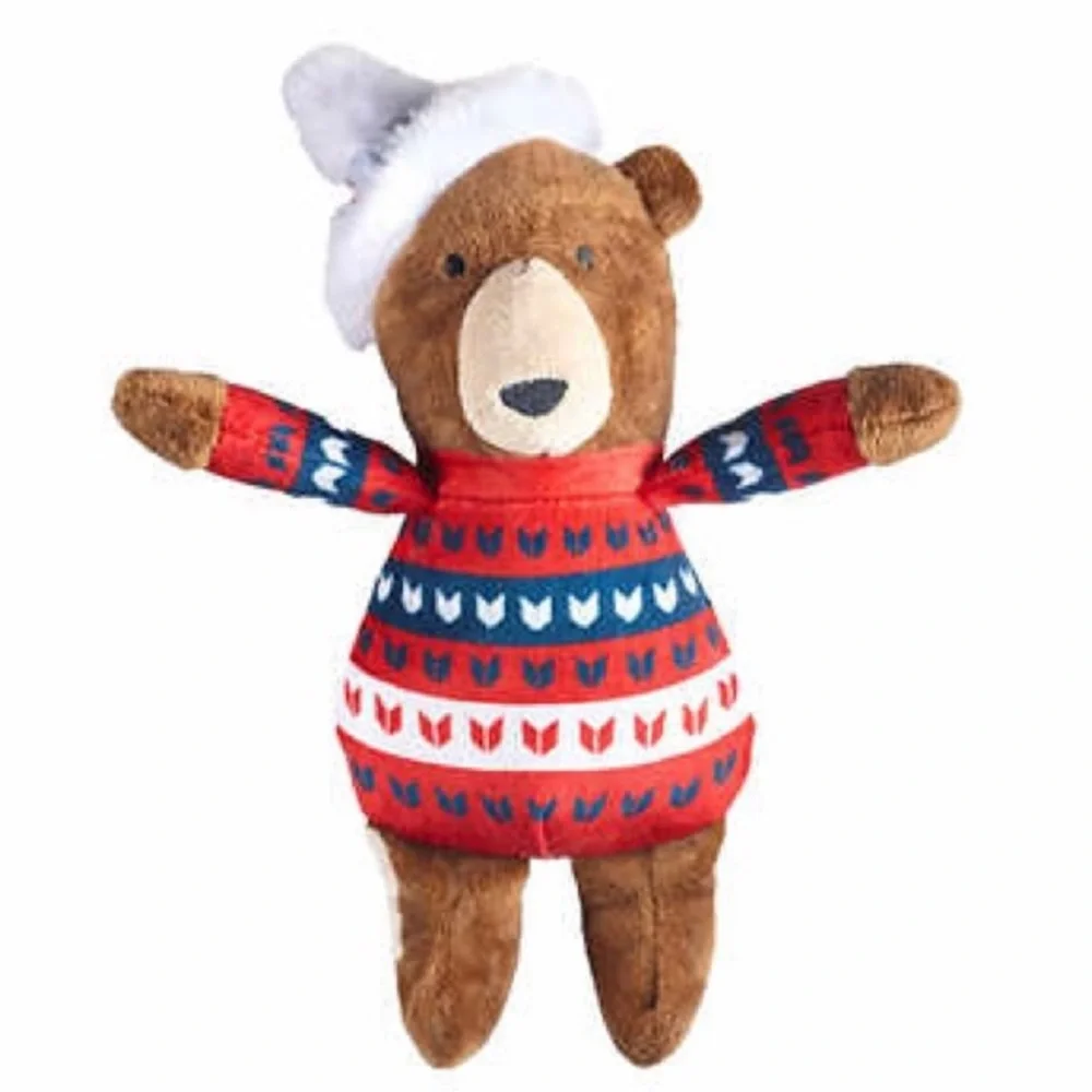 Dog Bone Basket and 6-piece Woodland Dog Toy Set Buddy Buddy - Picture 3 of 9